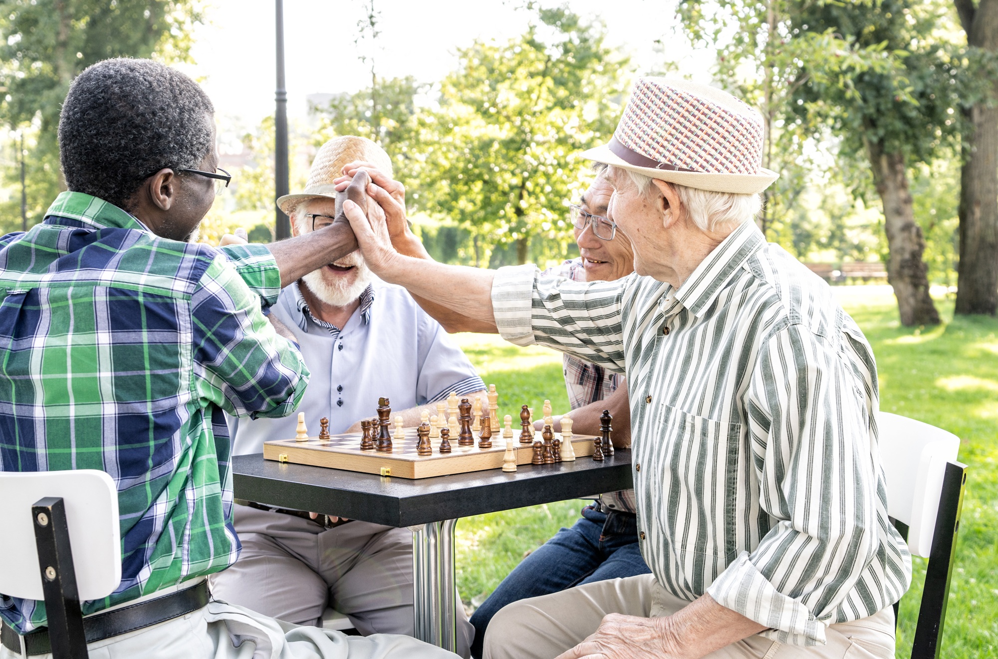 Seniors enjoying life in a vibrant retirement community